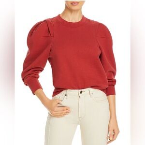 Frame Pleated Panel Sweatshirt-A339